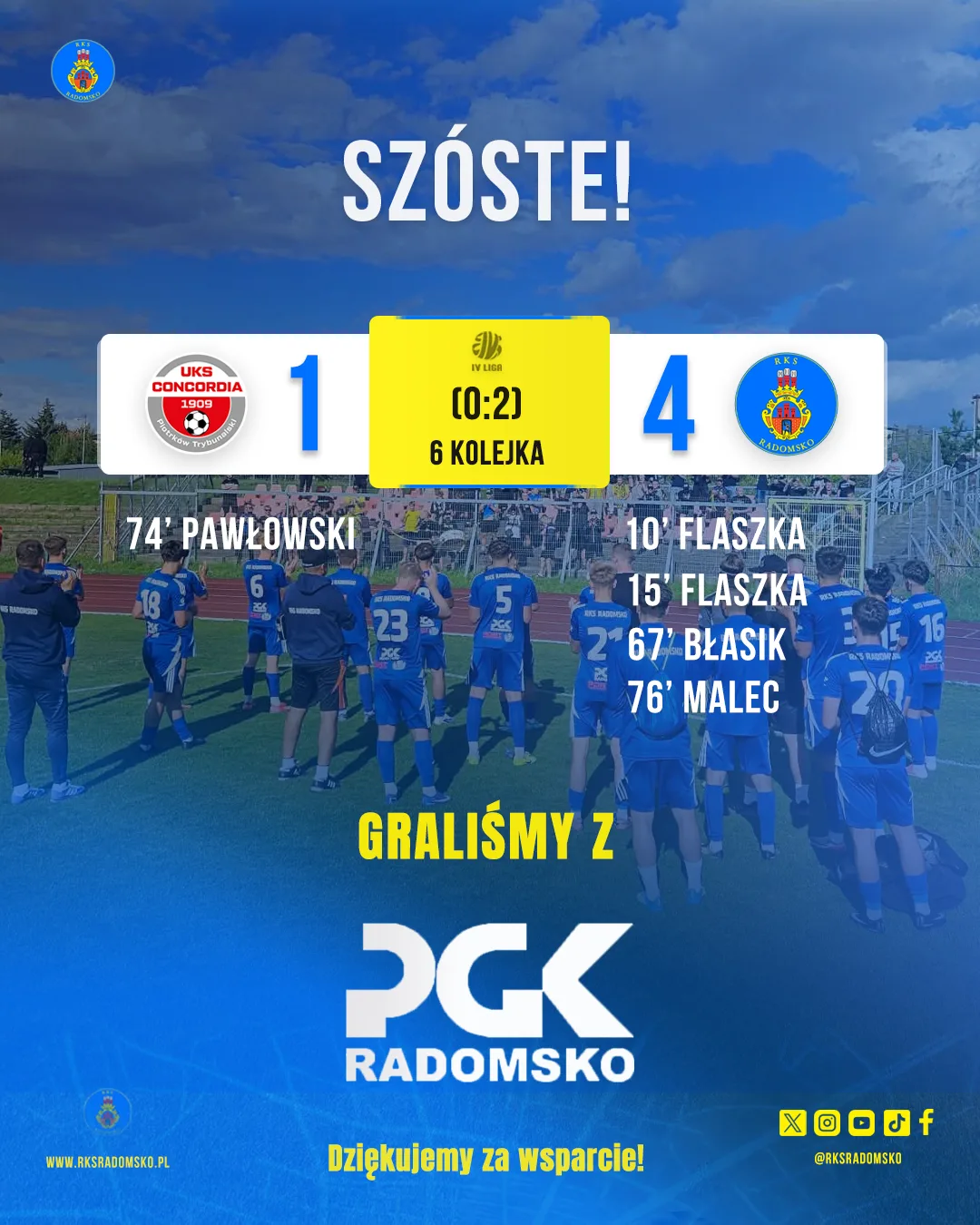 Wracamy z Piotrkowa z trzema punktami!