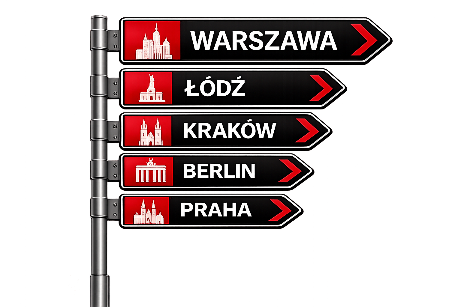 Obsługiwane miasta - transport osób IGOMAR